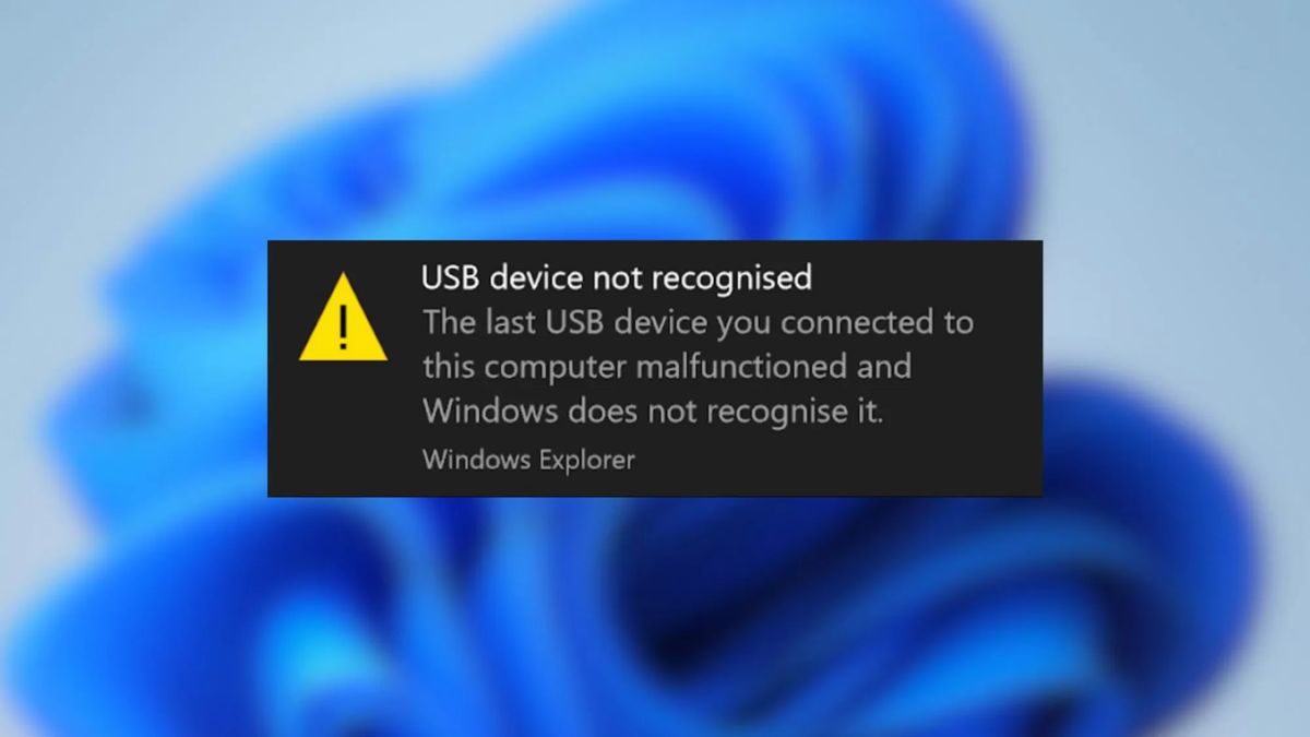 Lỗi USB device not recognized: Nguyên nhân và cách sửa lỗi